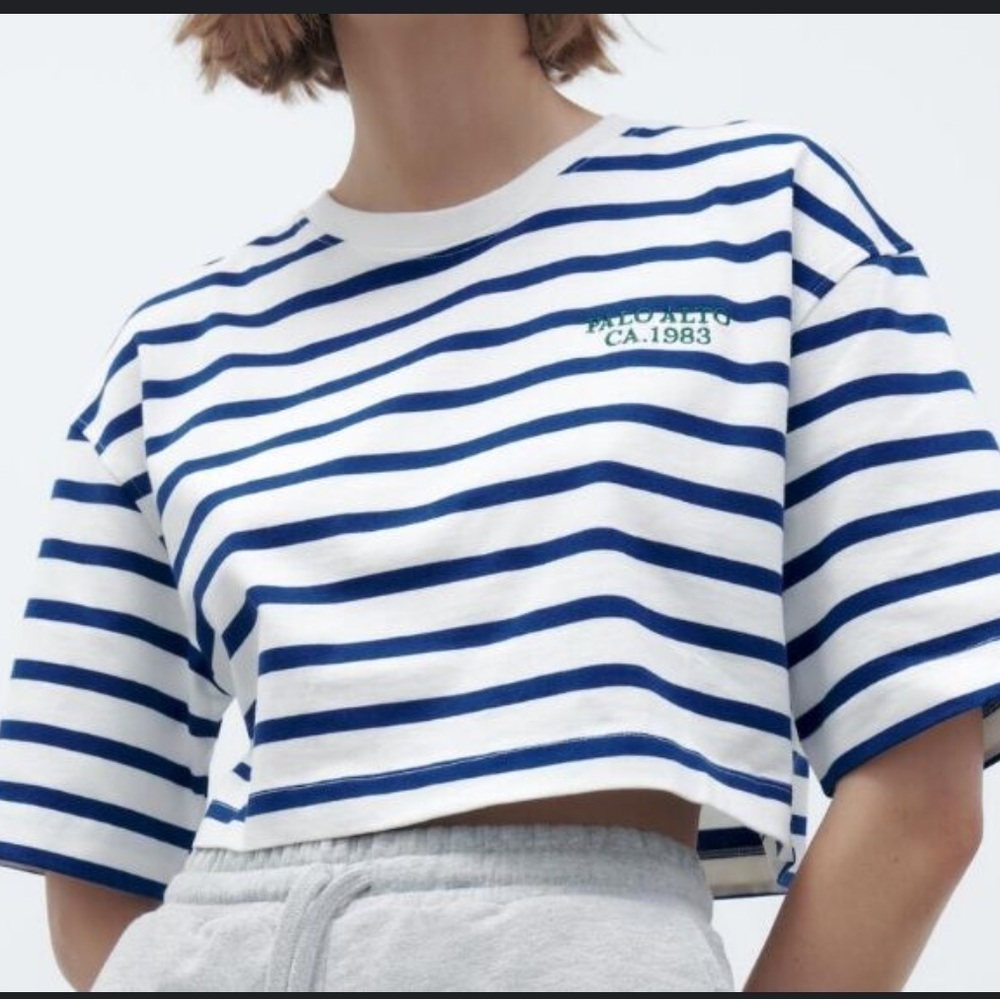 Striped Crop Top